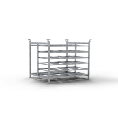 Storage and transport pallet | for 24 folding panels